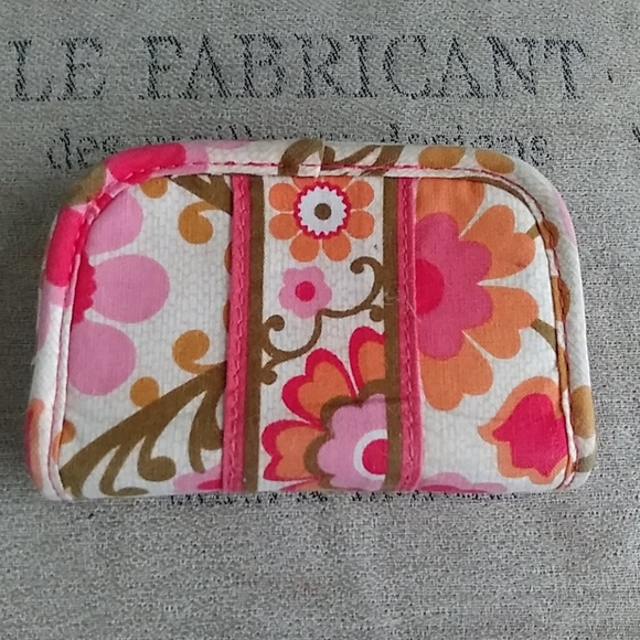 Vera Bradley Card Holder Orange & Pink - Picture 6 of 14